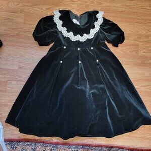 Sylvia Whyte Black Velvet Party Dress Size 5